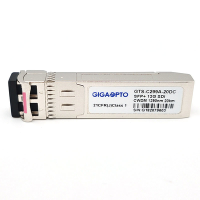 video fibra duplex ottica MSA di singolo modo del ricetrasmettitore 1270~1450nm 20KM LC di 12G SDI CWDM Digital