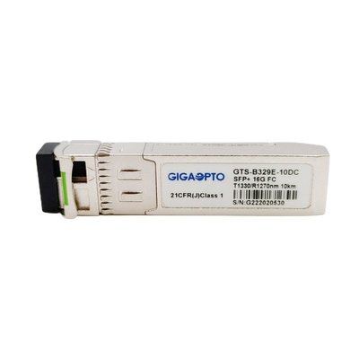 Modulo ottico del ricetrasmettitore del modulo di Manica della fibra dell'OEM 16G SFP+ BiDi TX1330 RX1270nm 10km LC