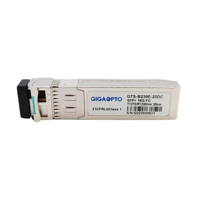modulo ottico del ricetrasmettitore del modulo di Manica della fibra di 16G SFP+ BiDi TX1270 RX1330nm 20km LC
