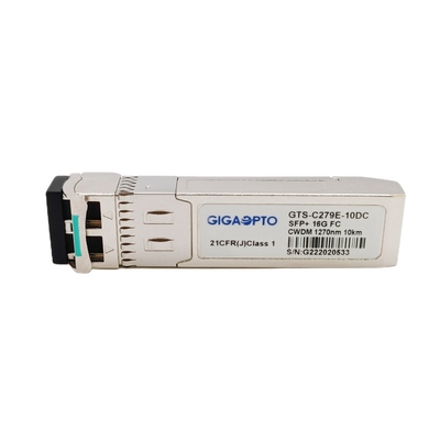 ricetrasmettitore ottico SMF del modulo di Manica della fibra di 16G SFP+ CWDM 1270nm 1610nm 10km