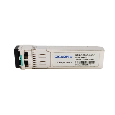 Modulo ottico SMF del ricetrasmettitore 16G SFP+ del modulo di Manica della fibra di CWDM 1270nm-1610nm 10km