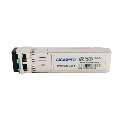 modulo SMF del ricetrasmettitore di Manica della fibra di 16G SFP+ CWDM 1270nm-1610nm 40km