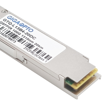 modulo ottico del ricetrasmettitore di 100G eLR4 20km 4WDM QSFP28 con CDR doppi