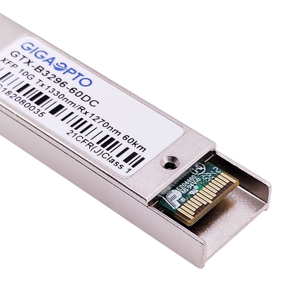 modulo 1330nm del ricetrasmettitore della fibra di Ethernet di WDM ER60 di 10Gbps XFP/DOM di 1270nm 60km