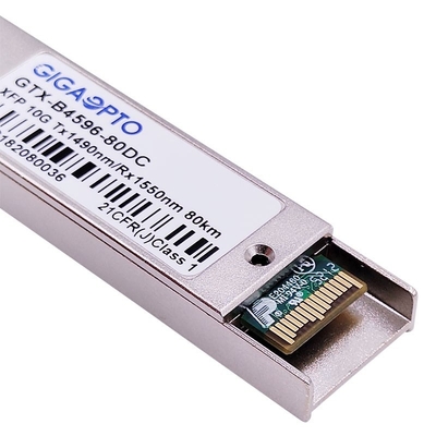 10Gbps DOM bidirezionali del modulo 1490nm 1550nm 80km del ricetrasmettitore della fibra dello ZR di WDM XFP