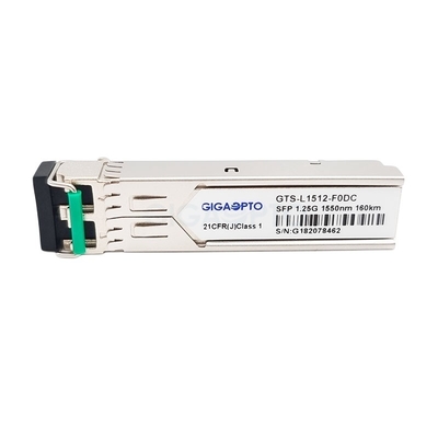 Modulo di fibra ottica 1.25G 1000BASE-ZX Cisco GLC-ZX-SM-160 di SFP 1550nm 160km