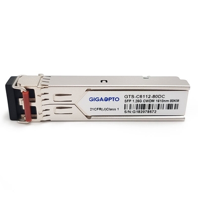 Ricetrasmettitore 80km SMF della fibra 1000BASE-CWDM per Cisco CWDM-SFP-xxxx