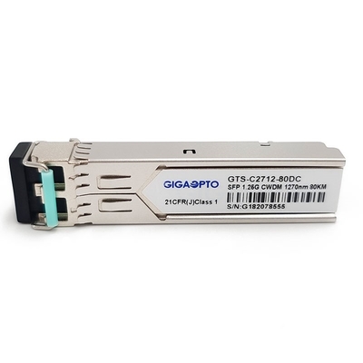 Ricetrasmettitore 80km SMF della fibra 1000BASE-CWDM per Cisco CWDM-SFP-xxxx