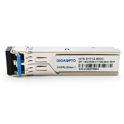 ricetrasmettitore compatibile 80km di 100GHz Cisco DWDM-SFP 1G DWDM SFP ZX