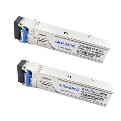 Modulo compatibile TX1310nm RX1550nm 20km del ricetrasmettitore di 1000BASE-BX Cisco GLC-BX-20U SFP