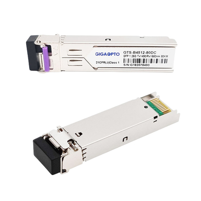 Ricetrasmettitore 80km LC SMF DOM For GLC-BX80-UA di gigabit di 1000BASE-BX Cisco