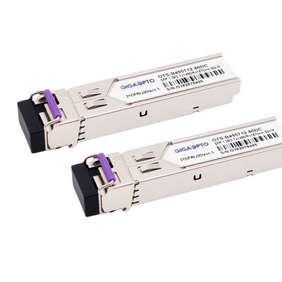 Ricetrasmettitore GLC-BX80-U di Ethernet dei DOM LC 1.25G Cisco di WDM 80km SMF di TX1490nm RX1570nm