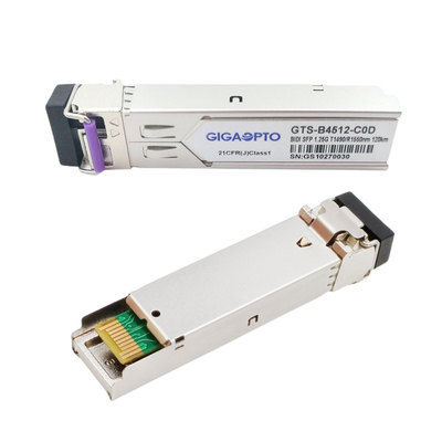 Ricetrasmettitore LC 120km di 1000BASE-BX SFP 1490nm/1550nm Cisco BIDI per SMF GLC-BX120-U